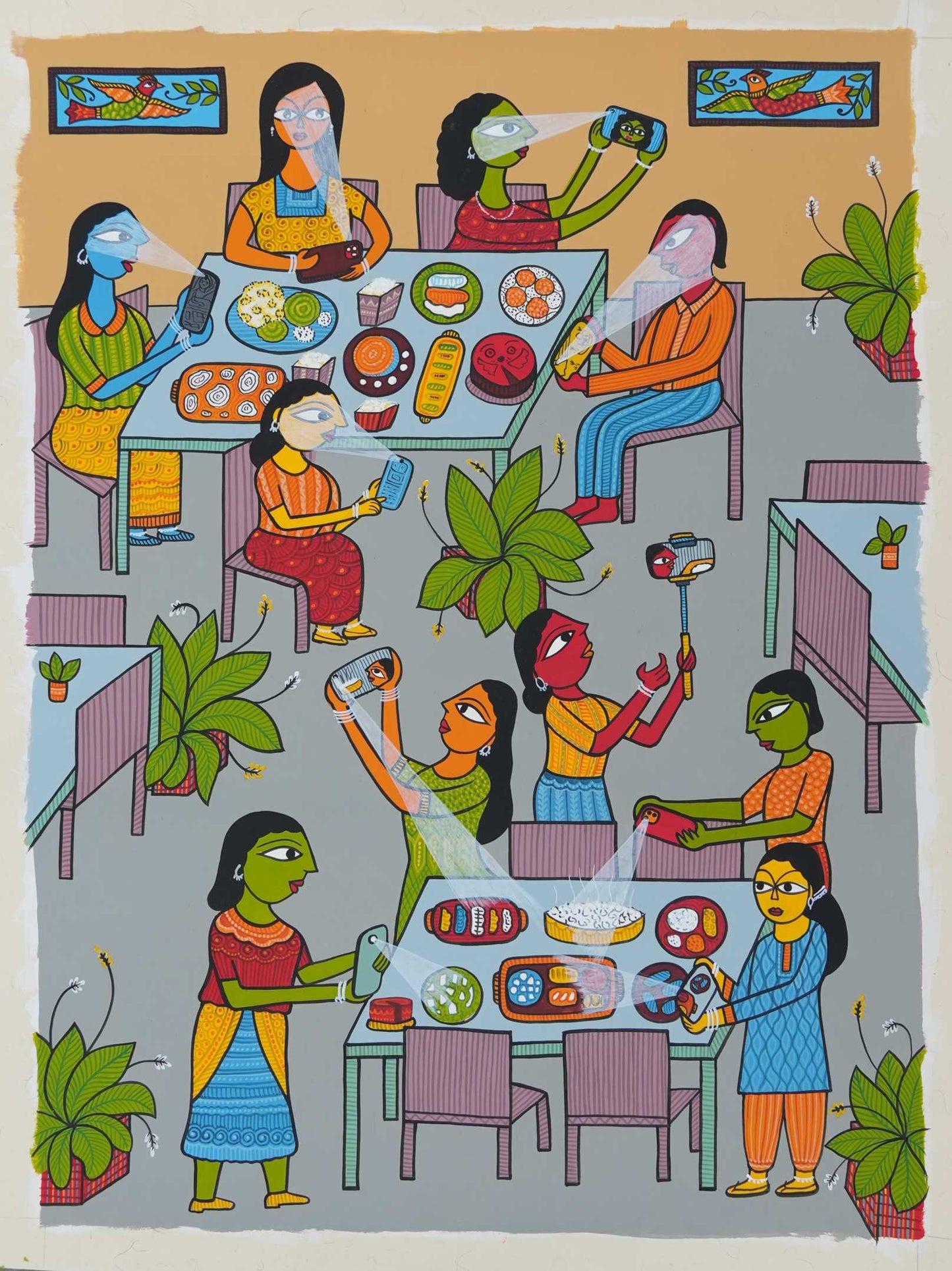 Urban Folk Patachittra Print